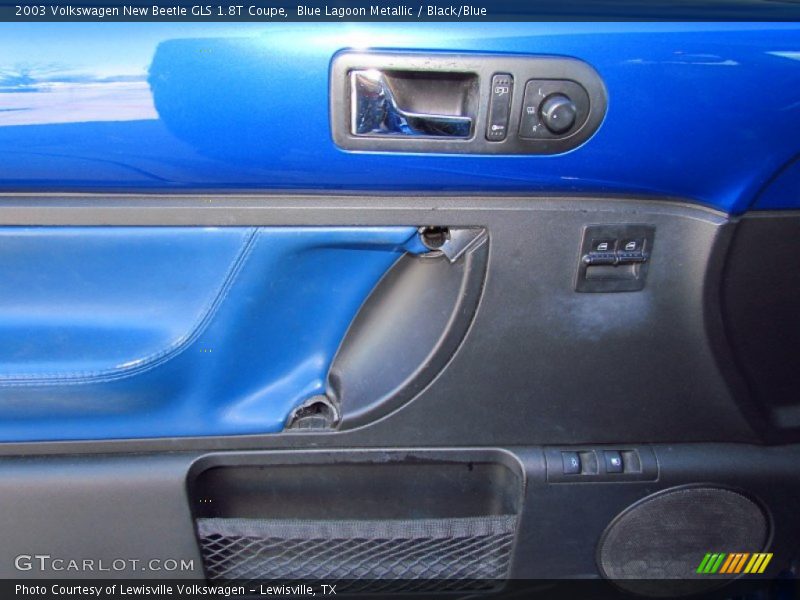 Blue Lagoon Metallic / Black/Blue 2003 Volkswagen New Beetle GLS 1.8T Coupe
