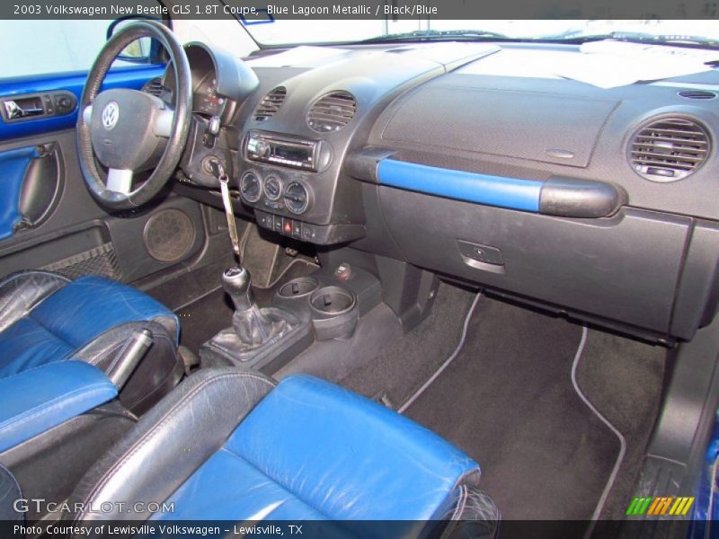 Blue Lagoon Metallic / Black/Blue 2003 Volkswagen New Beetle GLS 1.8T Coupe