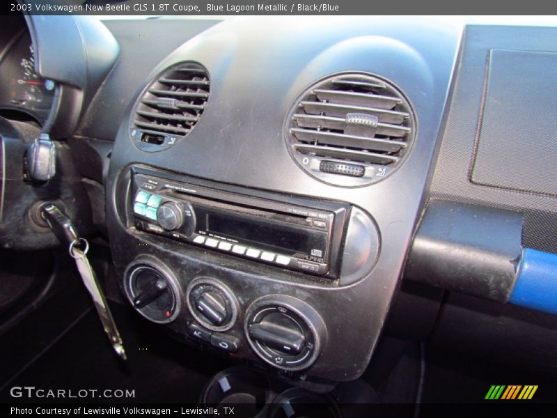 Blue Lagoon Metallic / Black/Blue 2003 Volkswagen New Beetle GLS 1.8T Coupe