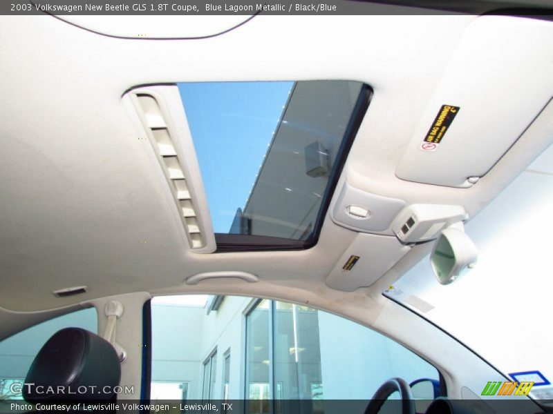 Blue Lagoon Metallic / Black/Blue 2003 Volkswagen New Beetle GLS 1.8T Coupe