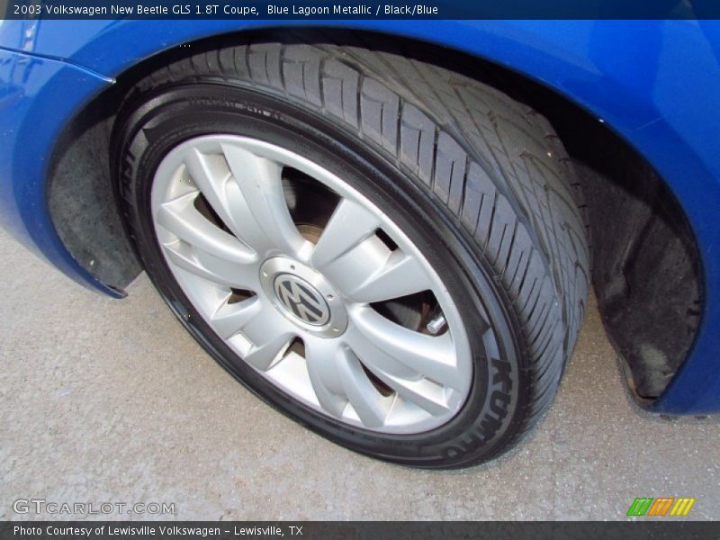 Blue Lagoon Metallic / Black/Blue 2003 Volkswagen New Beetle GLS 1.8T Coupe