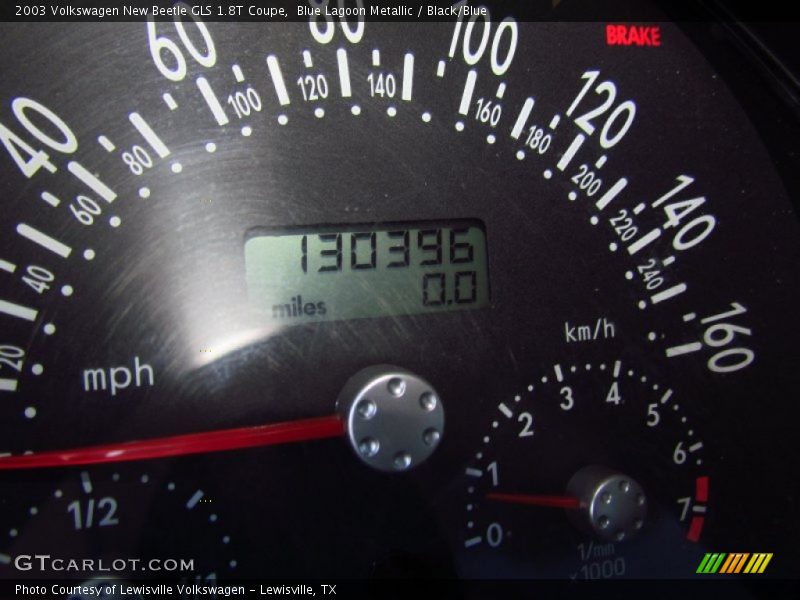 Blue Lagoon Metallic / Black/Blue 2003 Volkswagen New Beetle GLS 1.8T Coupe