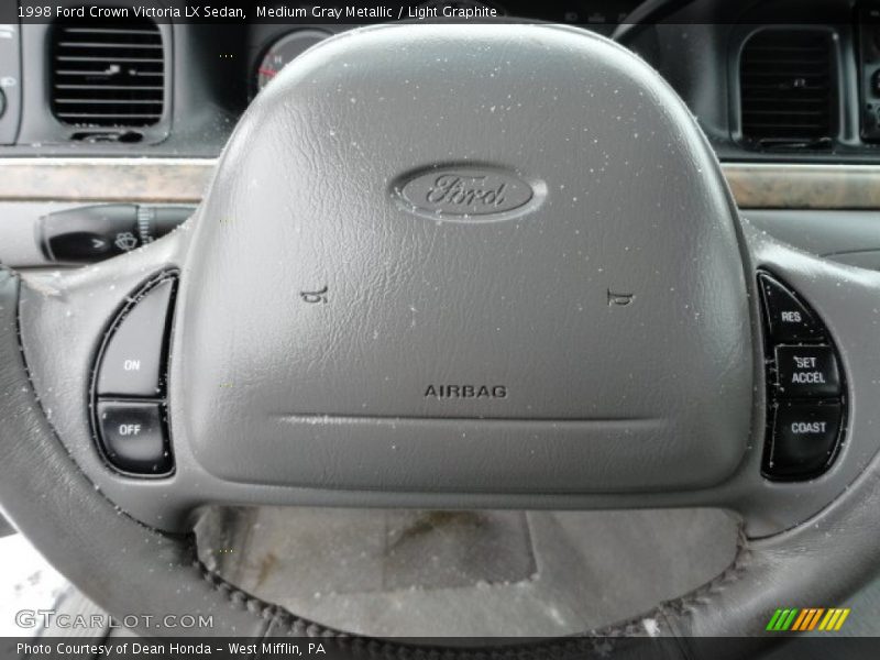 Medium Gray Metallic / Light Graphite 1998 Ford Crown Victoria LX Sedan