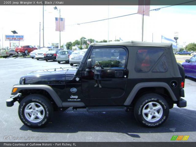 Black / Khaki 2005 Jeep Wrangler X 4x4