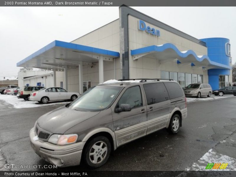 Dark Bronzemist Metallic / Taupe 2003 Pontiac Montana AWD