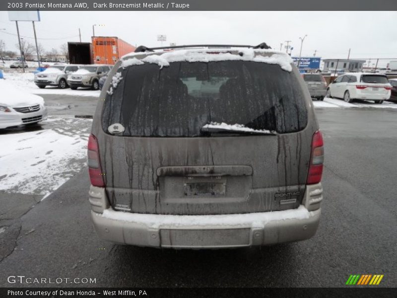 Dark Bronzemist Metallic / Taupe 2003 Pontiac Montana AWD
