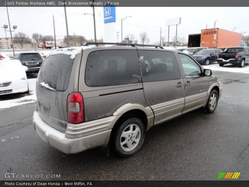 Dark Bronzemist Metallic / Taupe 2003 Pontiac Montana AWD