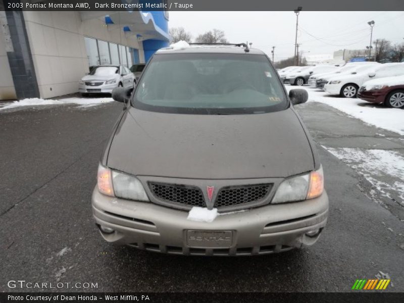 Dark Bronzemist Metallic / Taupe 2003 Pontiac Montana AWD