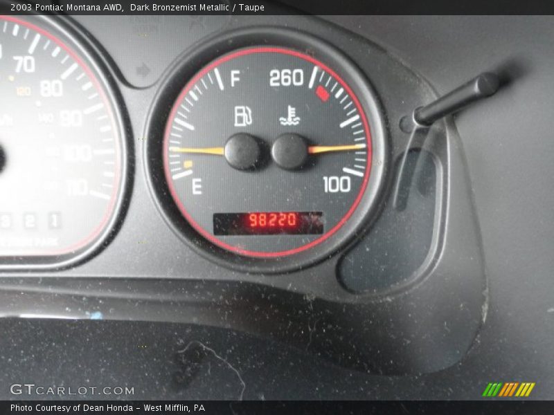 Dark Bronzemist Metallic / Taupe 2003 Pontiac Montana AWD