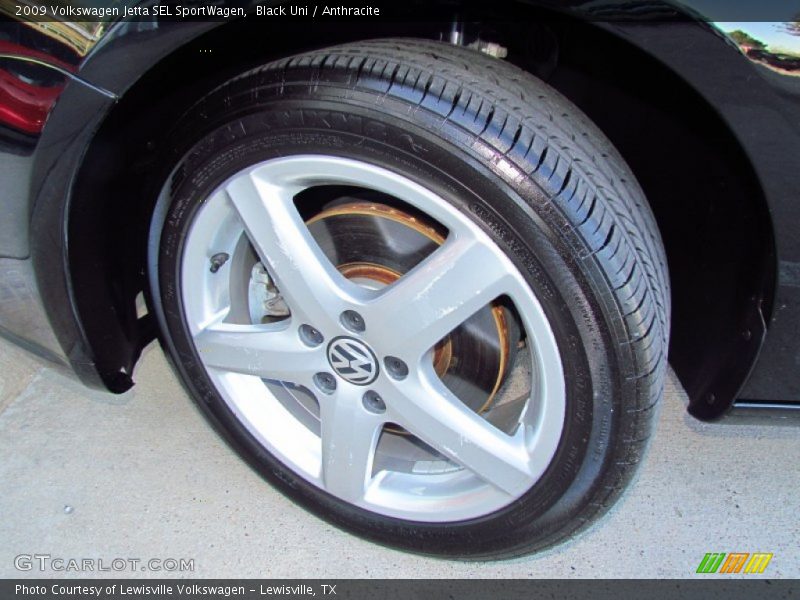 Black Uni / Anthracite 2009 Volkswagen Jetta SEL SportWagen