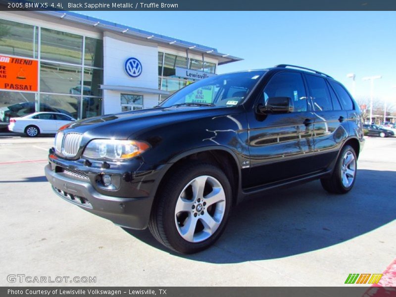 Black Sapphire Metallic / Truffle Brown 2005 BMW X5 4.4i