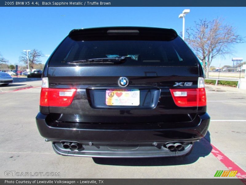 Black Sapphire Metallic / Truffle Brown 2005 BMW X5 4.4i