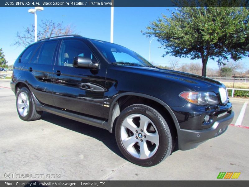 Black Sapphire Metallic / Truffle Brown 2005 BMW X5 4.4i