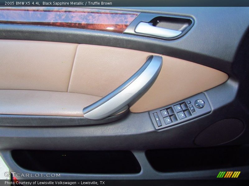 Black Sapphire Metallic / Truffle Brown 2005 BMW X5 4.4i