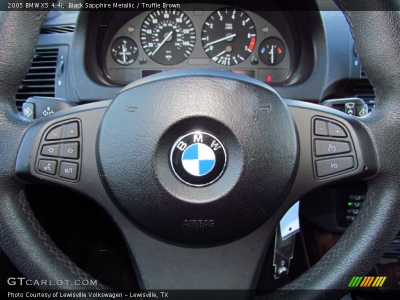 Black Sapphire Metallic / Truffle Brown 2005 BMW X5 4.4i