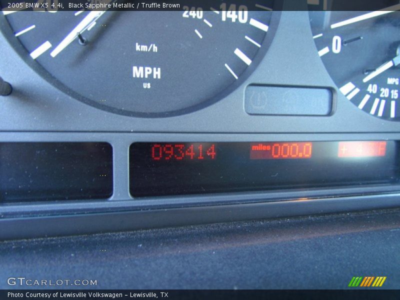 Black Sapphire Metallic / Truffle Brown 2005 BMW X5 4.4i