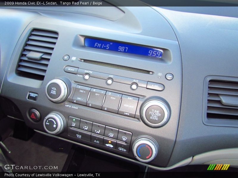 Controls of 2009 Civic EX-L Sedan