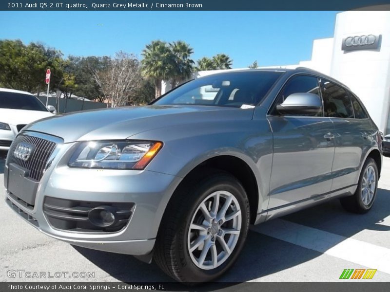 Quartz Grey Metallic / Cinnamon Brown 2011 Audi Q5 2.0T quattro