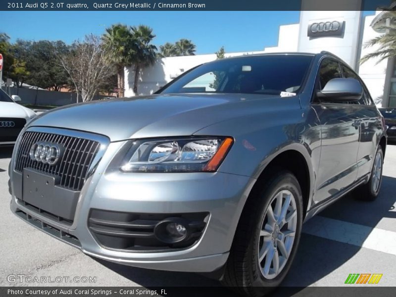 Quartz Grey Metallic / Cinnamon Brown 2011 Audi Q5 2.0T quattro