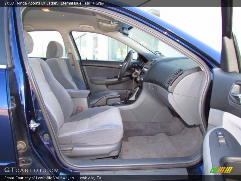 Eternal Blue Pearl / Gray 2003 Honda Accord LX Sedan