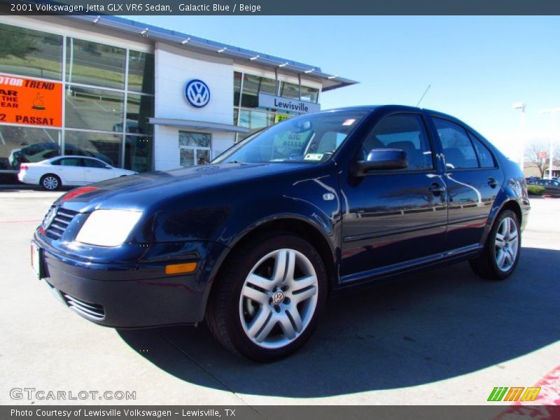 Galactic Blue / Beige 2001 Volkswagen Jetta GLX VR6 Sedan