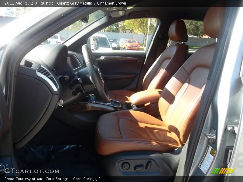 Quartz Grey Metallic / Cinnamon Brown 2011 Audi Q5 2.0T quattro