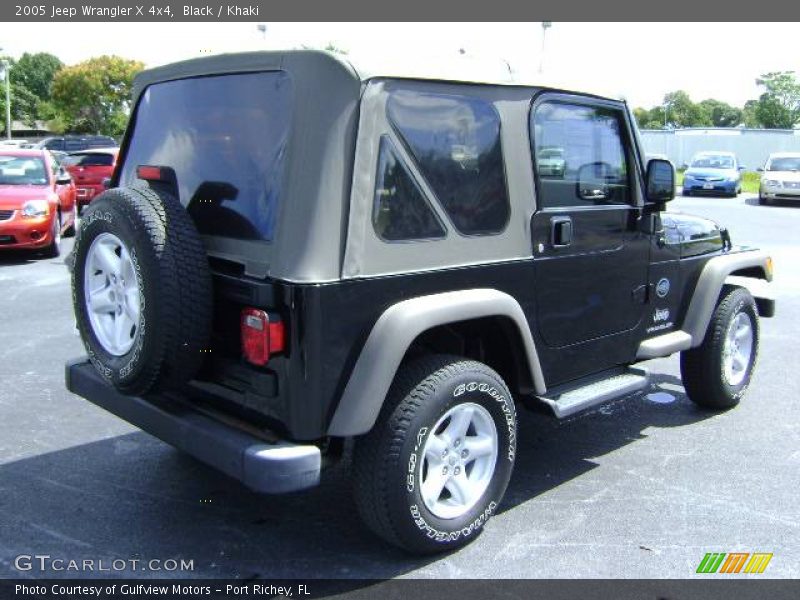 Black / Khaki 2005 Jeep Wrangler X 4x4