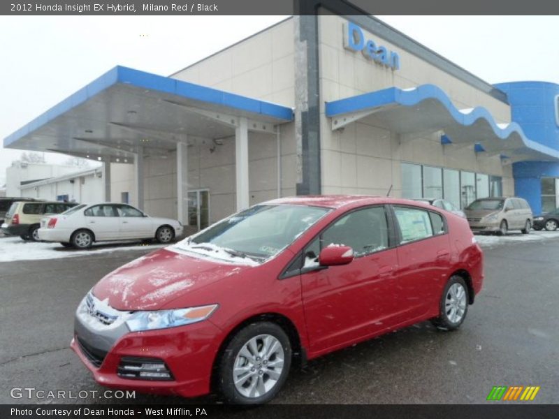 Milano Red / Black 2012 Honda Insight EX Hybrid