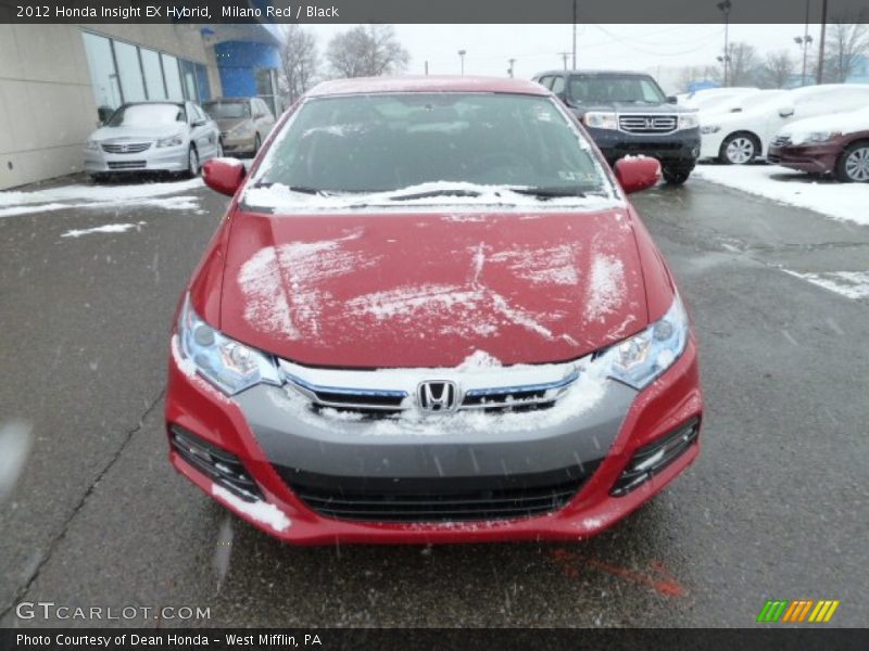 Milano Red / Black 2012 Honda Insight EX Hybrid