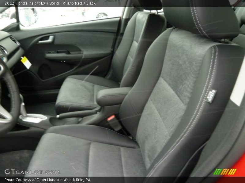  2012 Insight EX Hybrid Black Interior