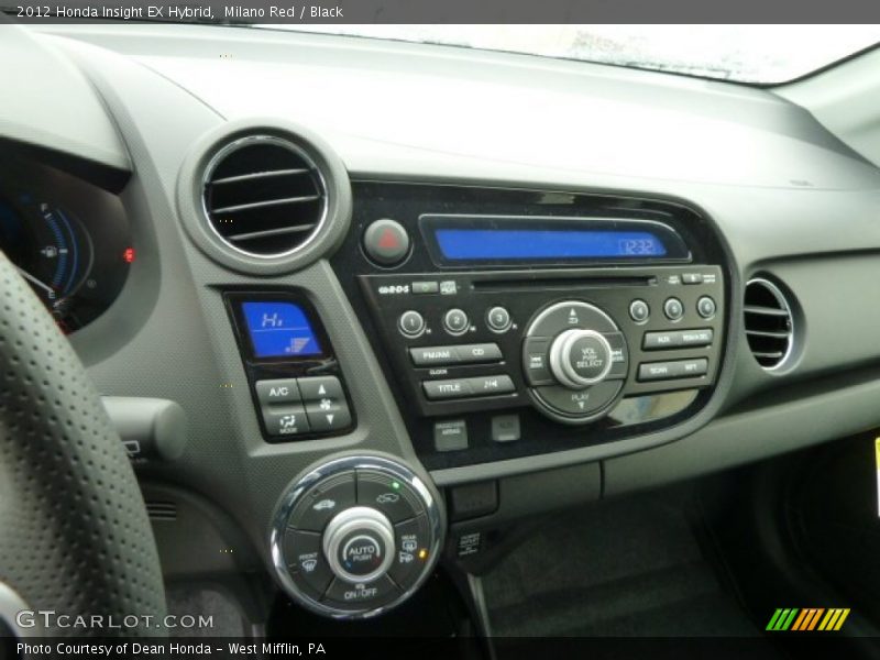 Controls of 2012 Insight EX Hybrid