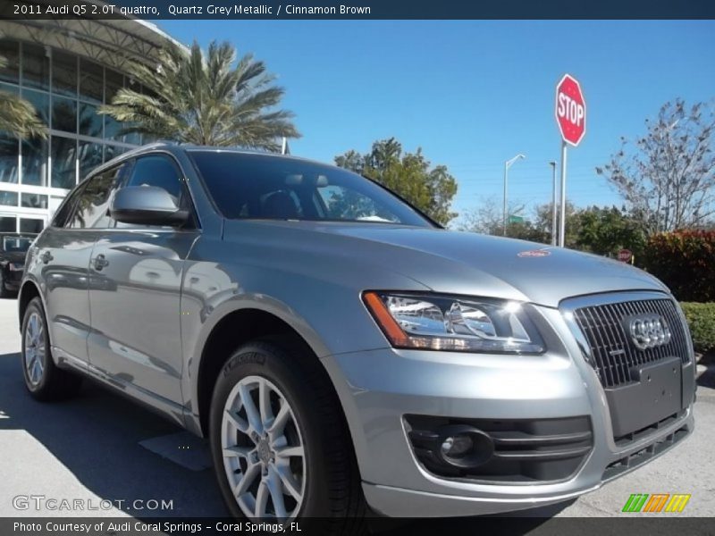 Quartz Grey Metallic / Cinnamon Brown 2011 Audi Q5 2.0T quattro