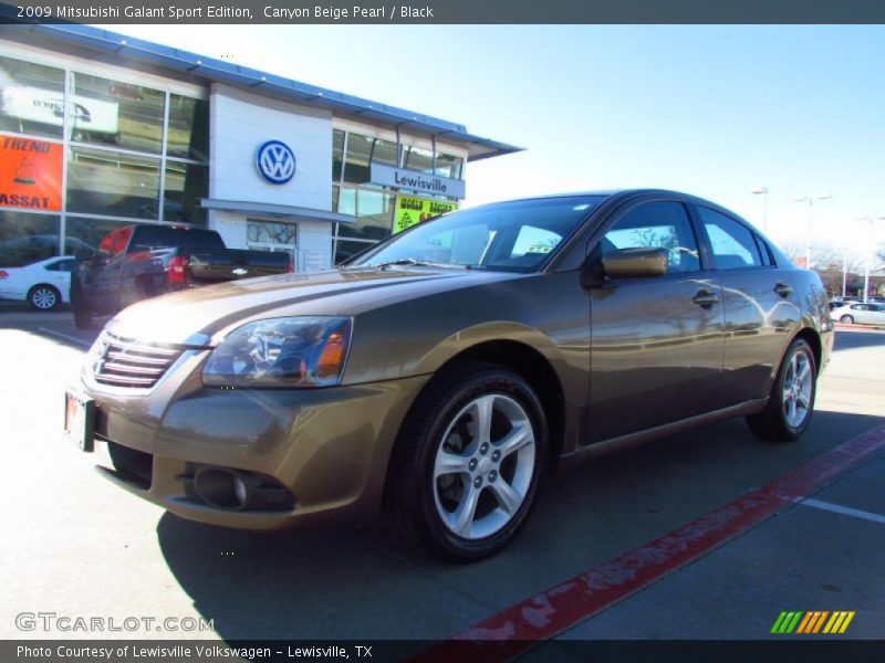 Canyon Beige Pearl / Black 2009 Mitsubishi Galant Sport Edition