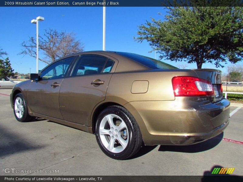 Canyon Beige Pearl / Black 2009 Mitsubishi Galant Sport Edition