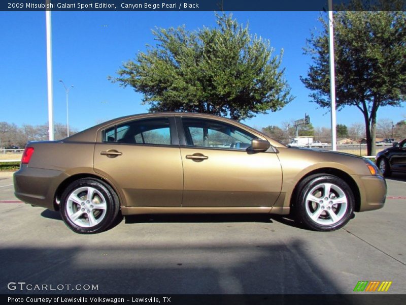 Canyon Beige Pearl / Black 2009 Mitsubishi Galant Sport Edition