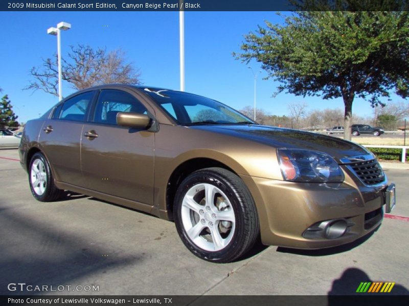 Canyon Beige Pearl / Black 2009 Mitsubishi Galant Sport Edition