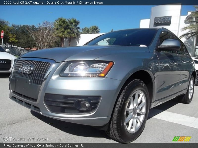 Quartz Grey Metallic / Cinnamon Brown 2011 Audi Q5 2.0T quattro