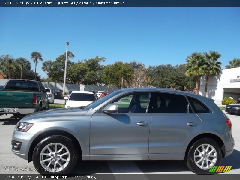 Quartz Grey Metallic / Cinnamon Brown 2011 Audi Q5 2.0T quattro
