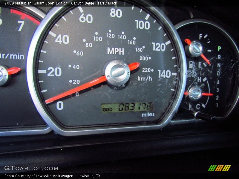Canyon Beige Pearl / Black 2009 Mitsubishi Galant Sport Edition