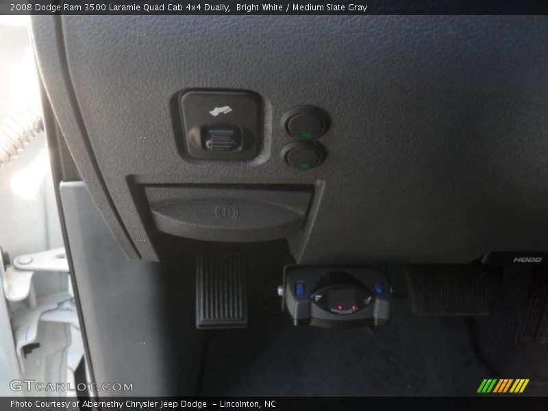 Bright White / Medium Slate Gray 2008 Dodge Ram 3500 Laramie Quad Cab 4x4 Dually