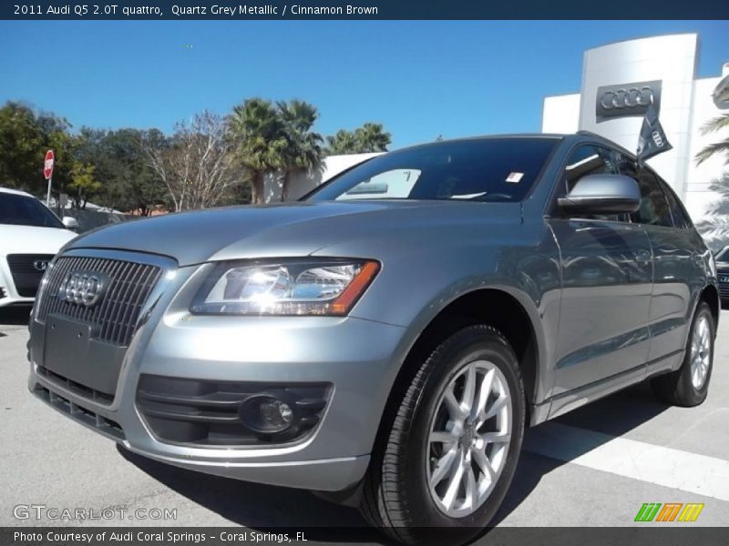Quartz Grey Metallic / Cinnamon Brown 2011 Audi Q5 2.0T quattro