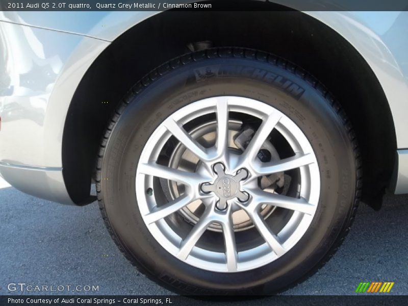 Quartz Grey Metallic / Cinnamon Brown 2011 Audi Q5 2.0T quattro