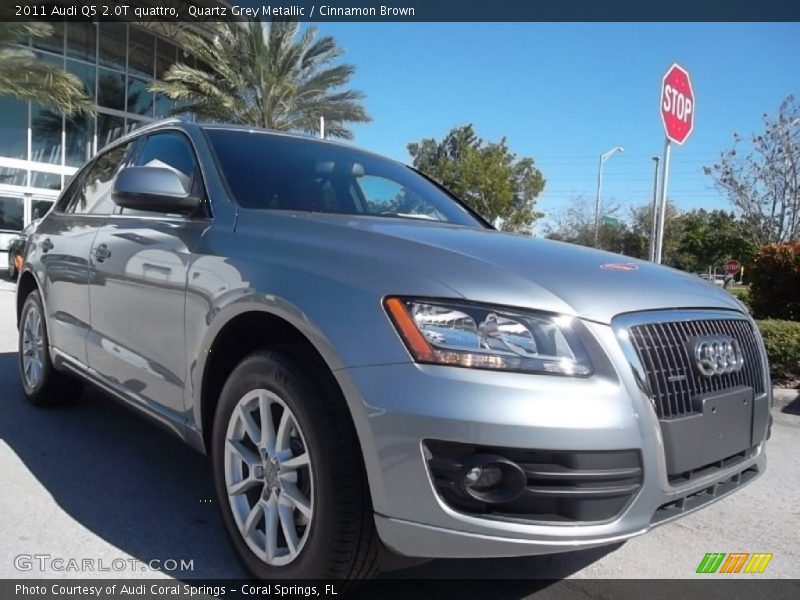 Quartz Grey Metallic / Cinnamon Brown 2011 Audi Q5 2.0T quattro