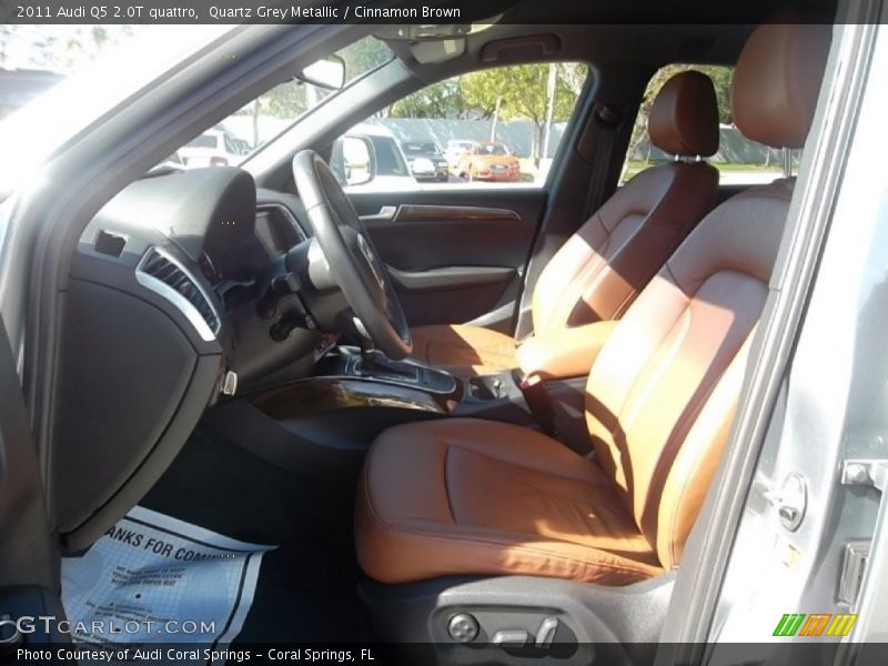 Quartz Grey Metallic / Cinnamon Brown 2011 Audi Q5 2.0T quattro