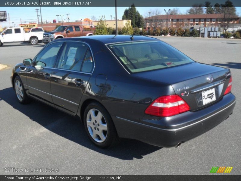 Blue Onyx Pearl / Ash 2005 Lexus LS 430 Sedan