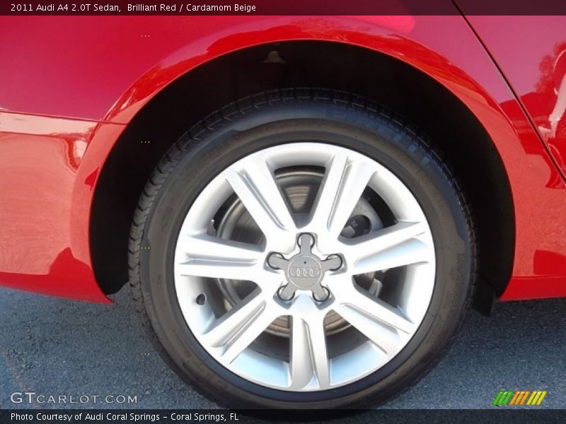 Brilliant Red / Cardamom Beige 2011 Audi A4 2.0T Sedan