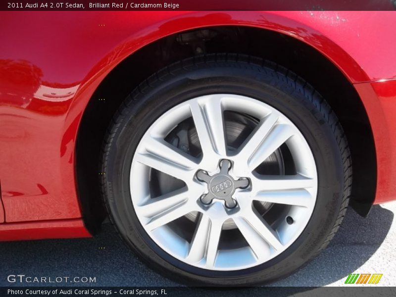 Brilliant Red / Cardamom Beige 2011 Audi A4 2.0T Sedan