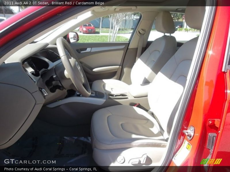 Brilliant Red / Cardamom Beige 2011 Audi A4 2.0T Sedan