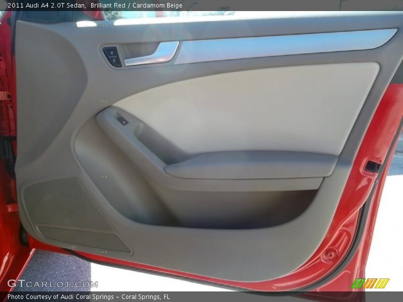 Brilliant Red / Cardamom Beige 2011 Audi A4 2.0T Sedan