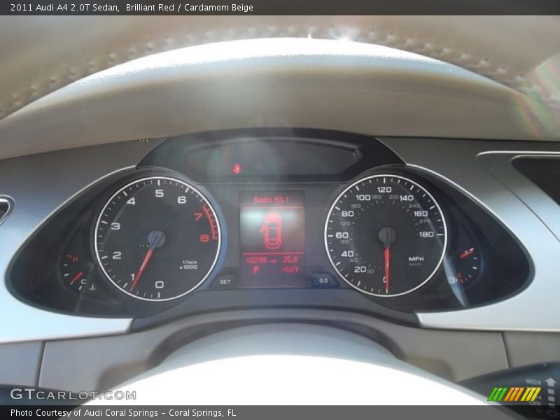 Brilliant Red / Cardamom Beige 2011 Audi A4 2.0T Sedan